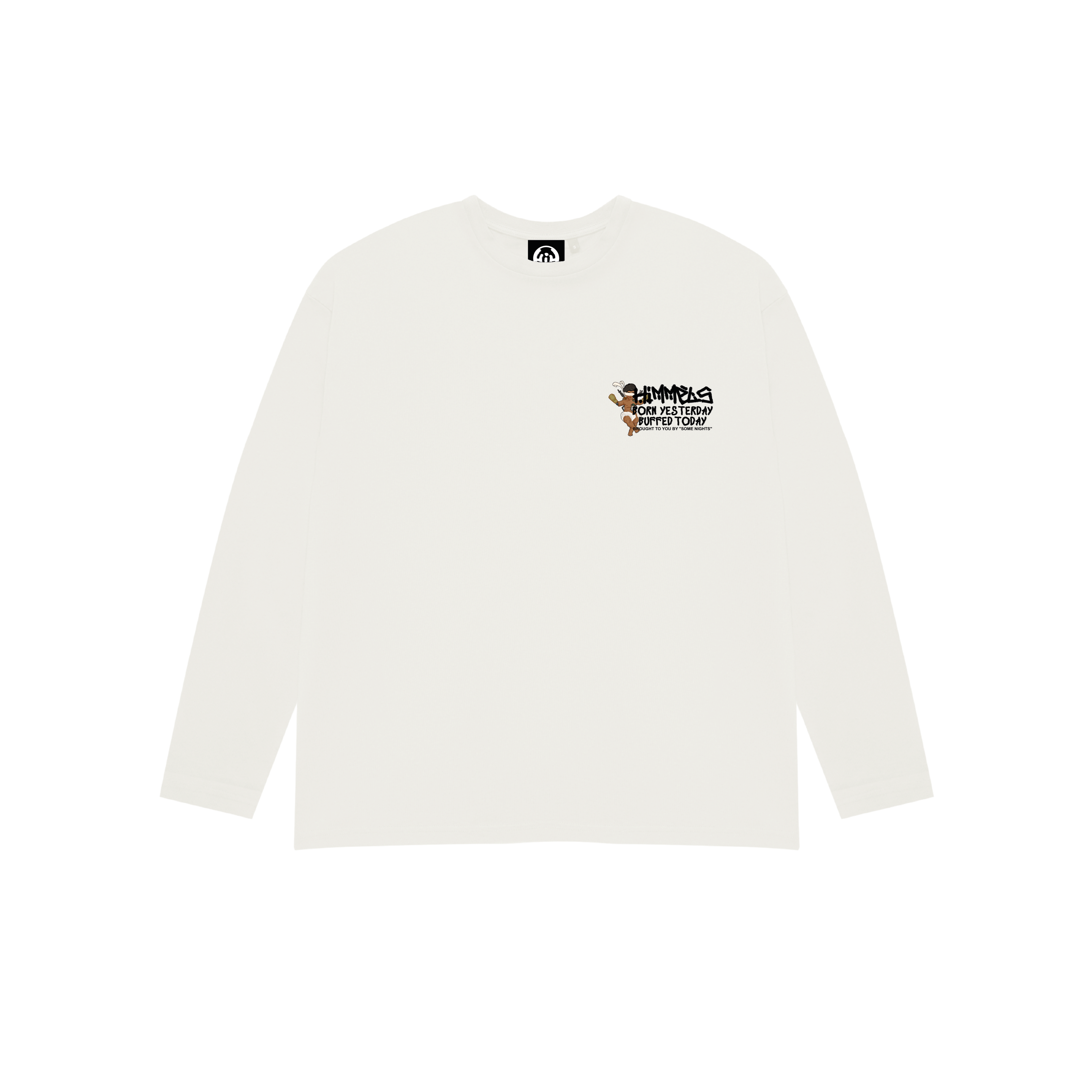 BORN YESTERDAY WHITE LONGSLEEVE