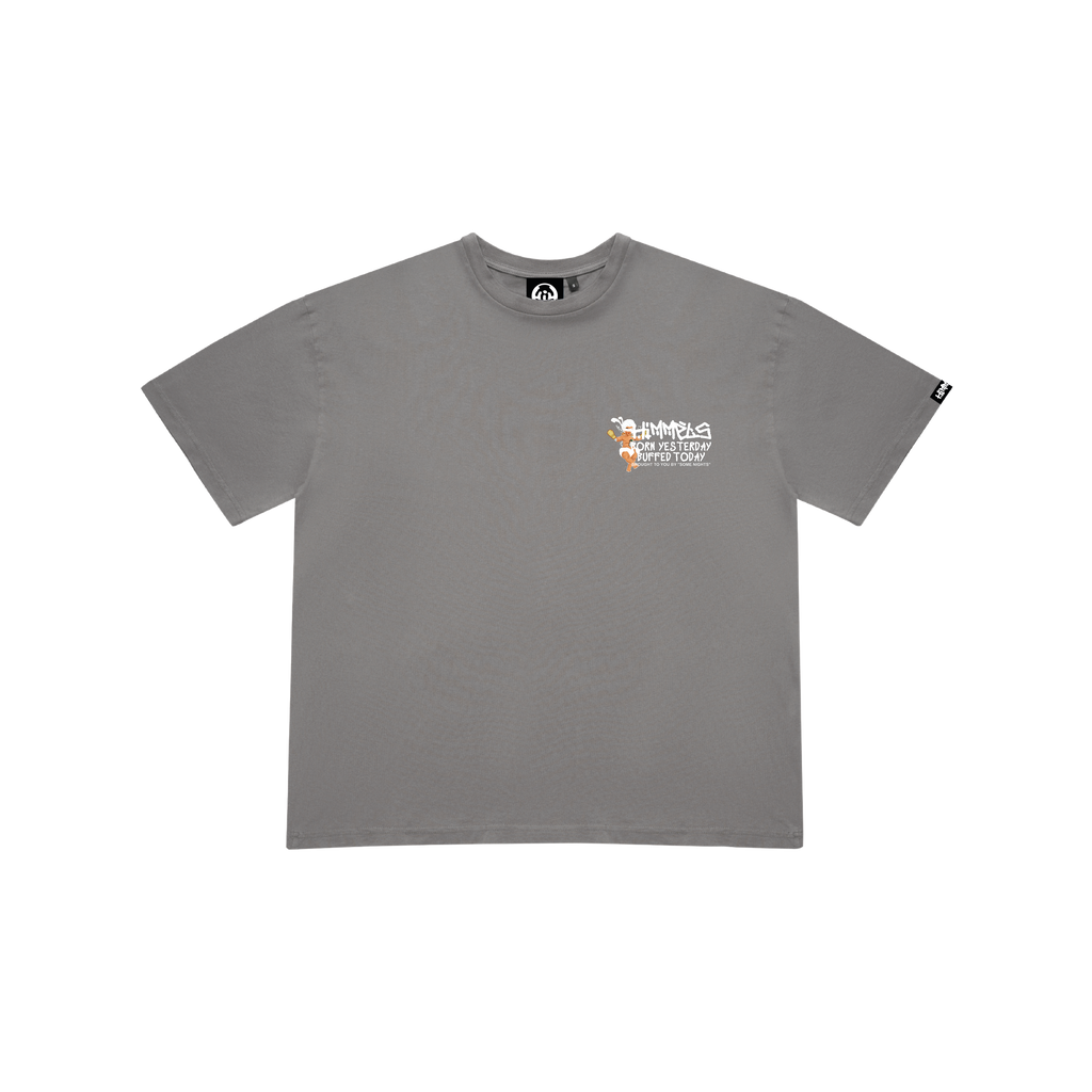 BORN YESTERDAY CHARCOAL TEE