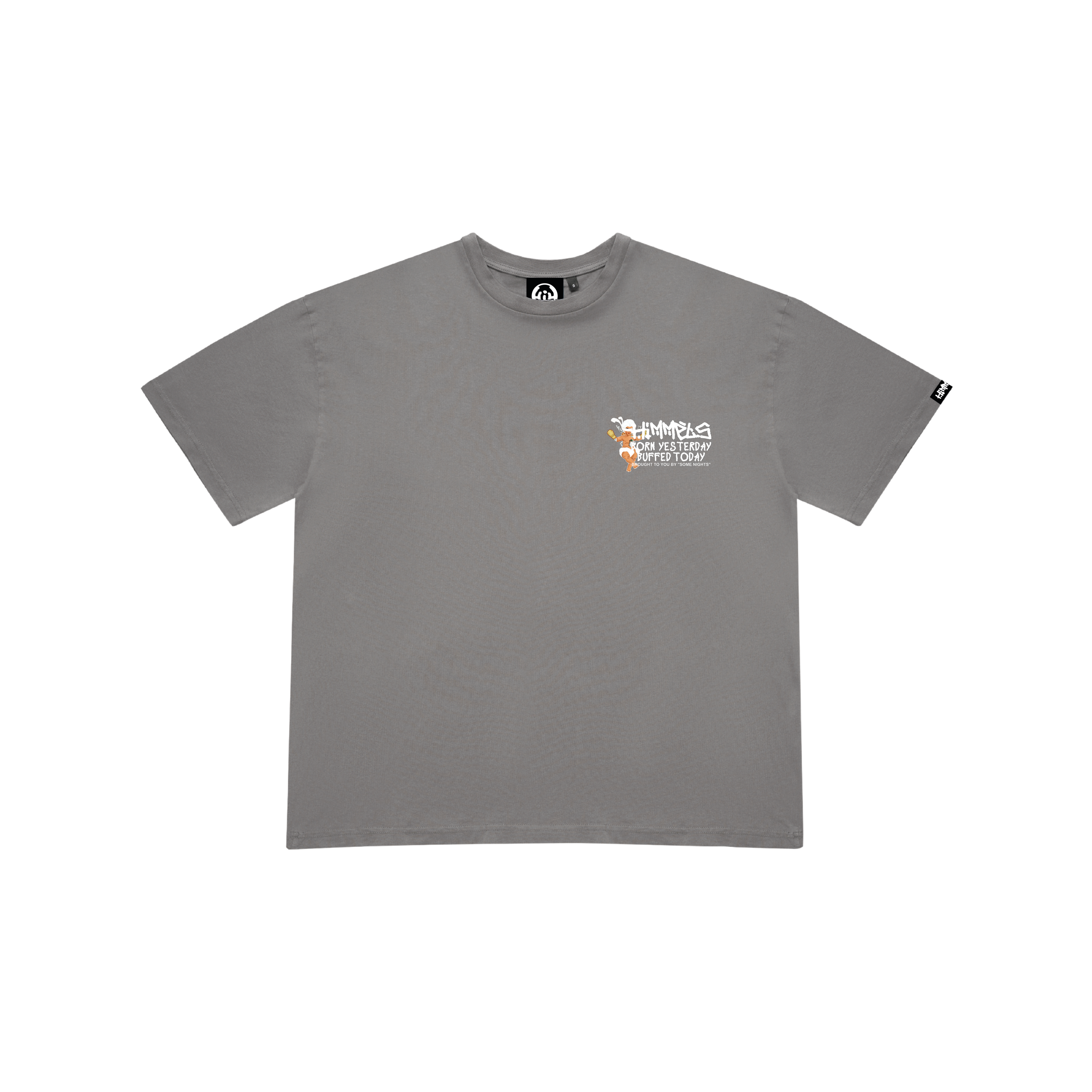 BORN YESTERDAY CHARCOAL TEE