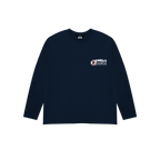 NAVY BLUE BOTANICAL LONG SLEEVE T-SHIRT