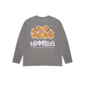 BOTANICAL LONG SLEEVE T-SHIRT CHARCOAL