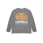 BOTANICAL LONG SLEEVE T-SHIRT CHARCOAL