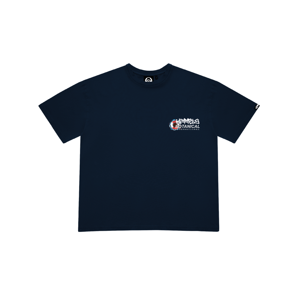 NAVY BLUE BOTANICAL T-SHIRT