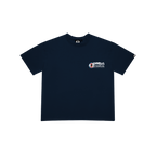 NAVY BLUE BOTANICAL T-SHIRT
