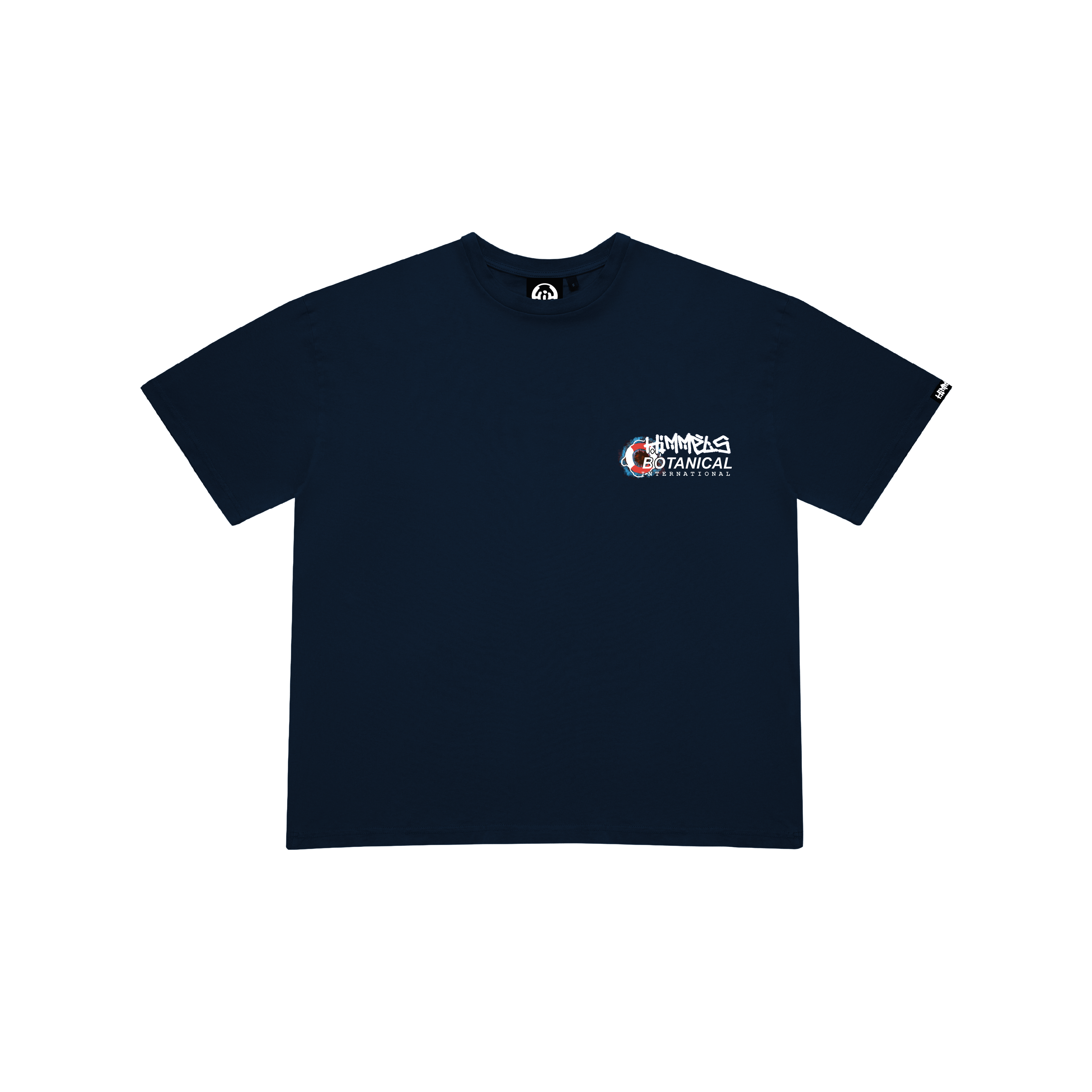 NAVY BLUE BOTANICAL T-SHIRT
