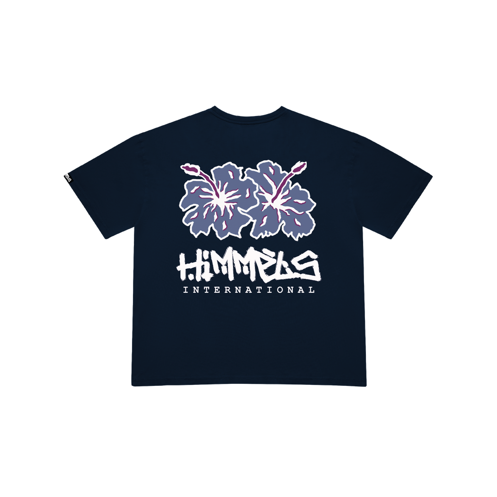 NAVY BLUE BOTANICAL T-SHIRT