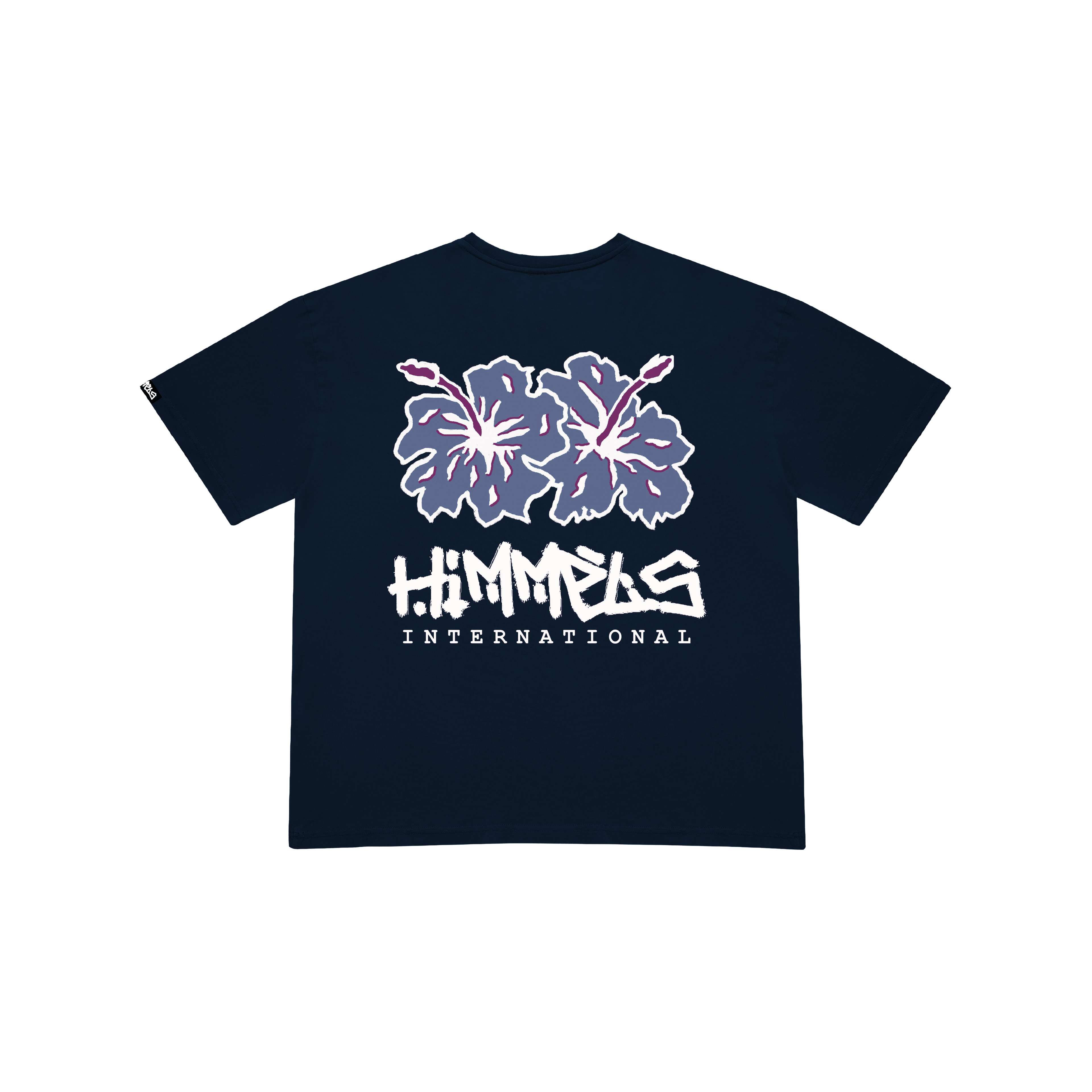 NAVY BLUE BOTANICAL T-SHIRT
