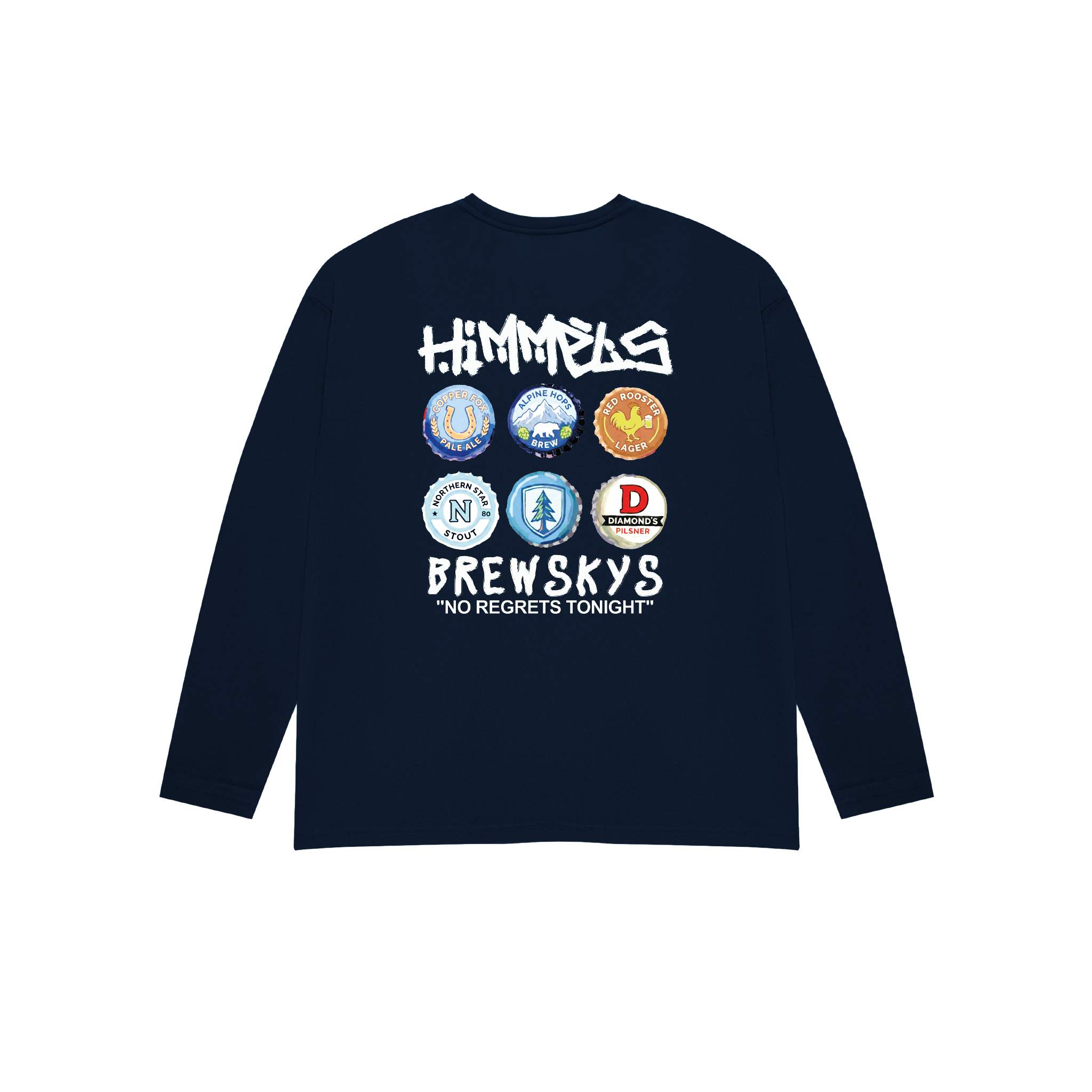 BREWSKYS NAVY BLUE LONGSLEEVE