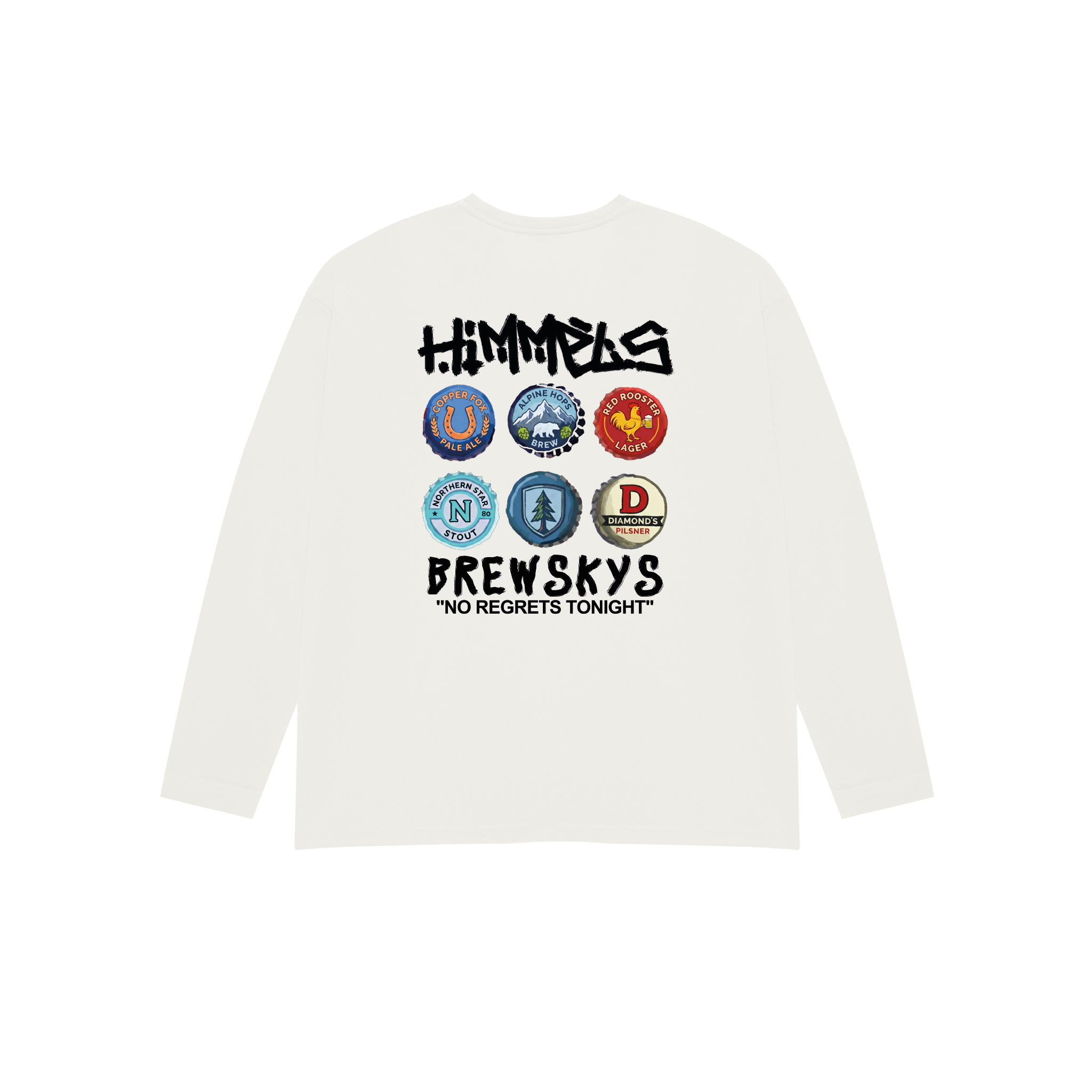 BREWSKYS WHITE  LONGSLEEVE