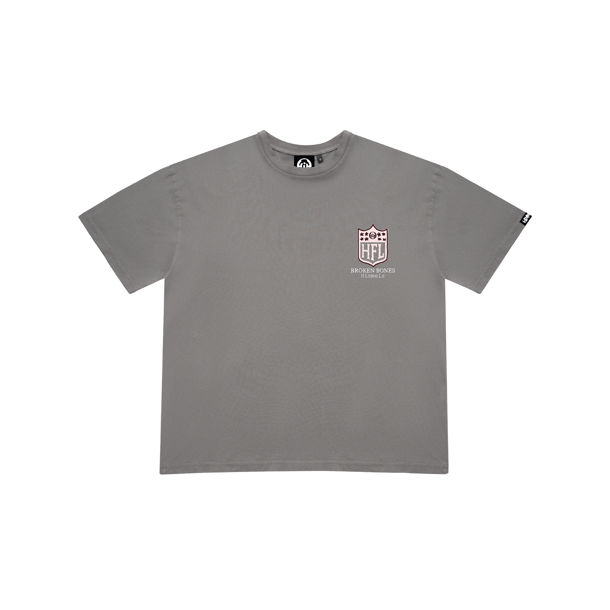 BROKEN BONES CHARCOAL TEE