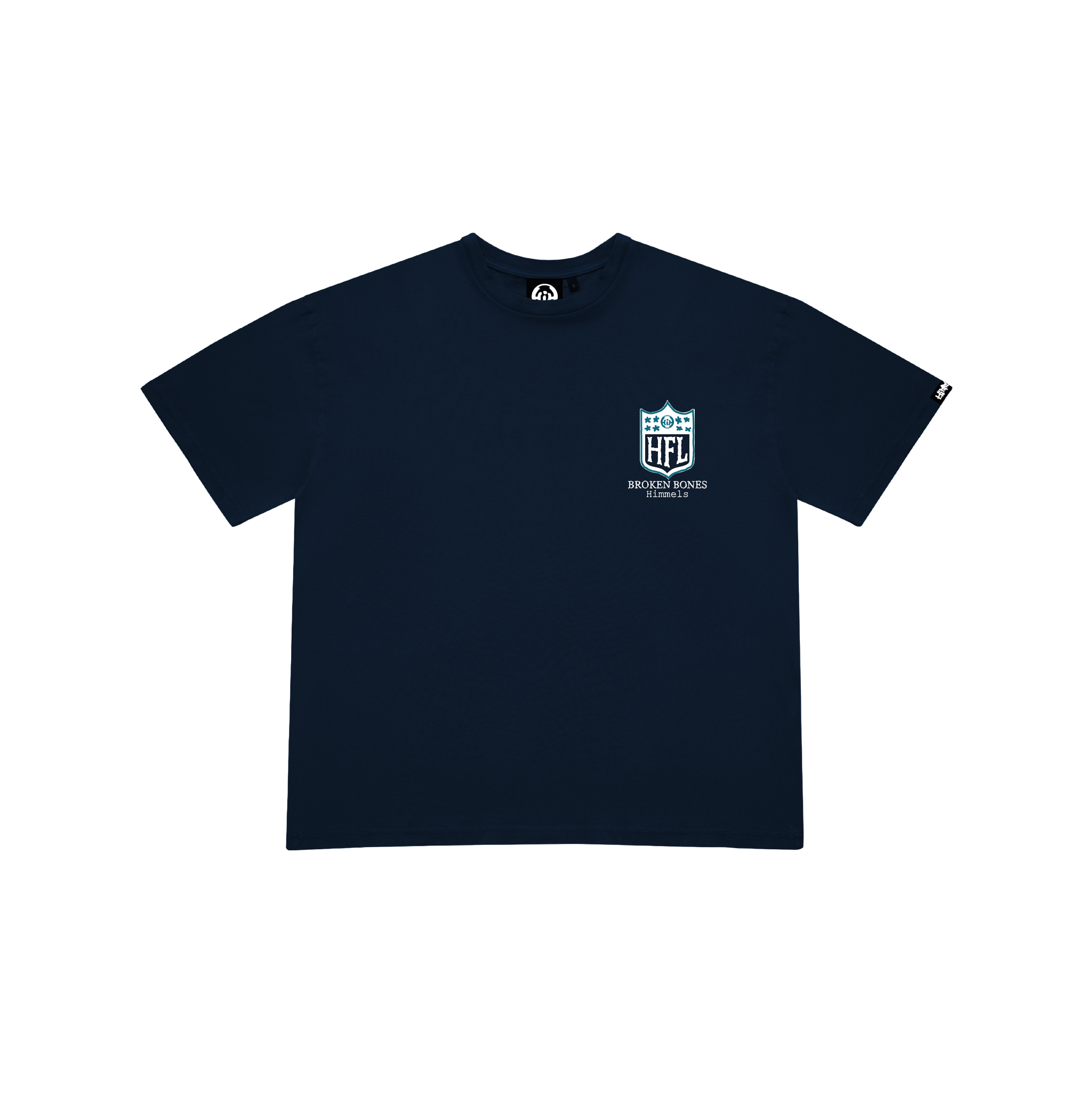 BROKEN BONES NAVY BLUE TEE