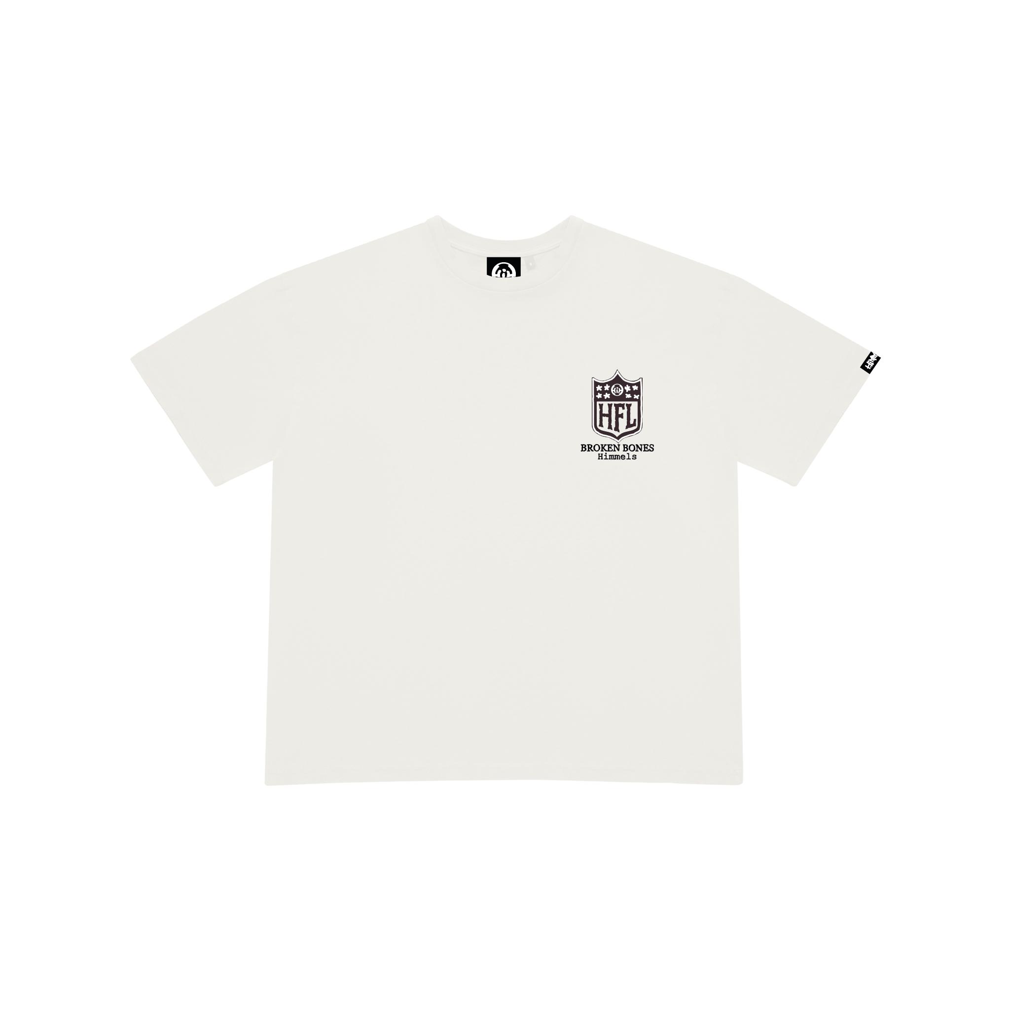 WHITE BROKE BONES TEE