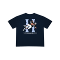 BROKEN BONES NAVY BLUE TEE