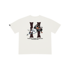 WHITE BROKE BONES TEE
