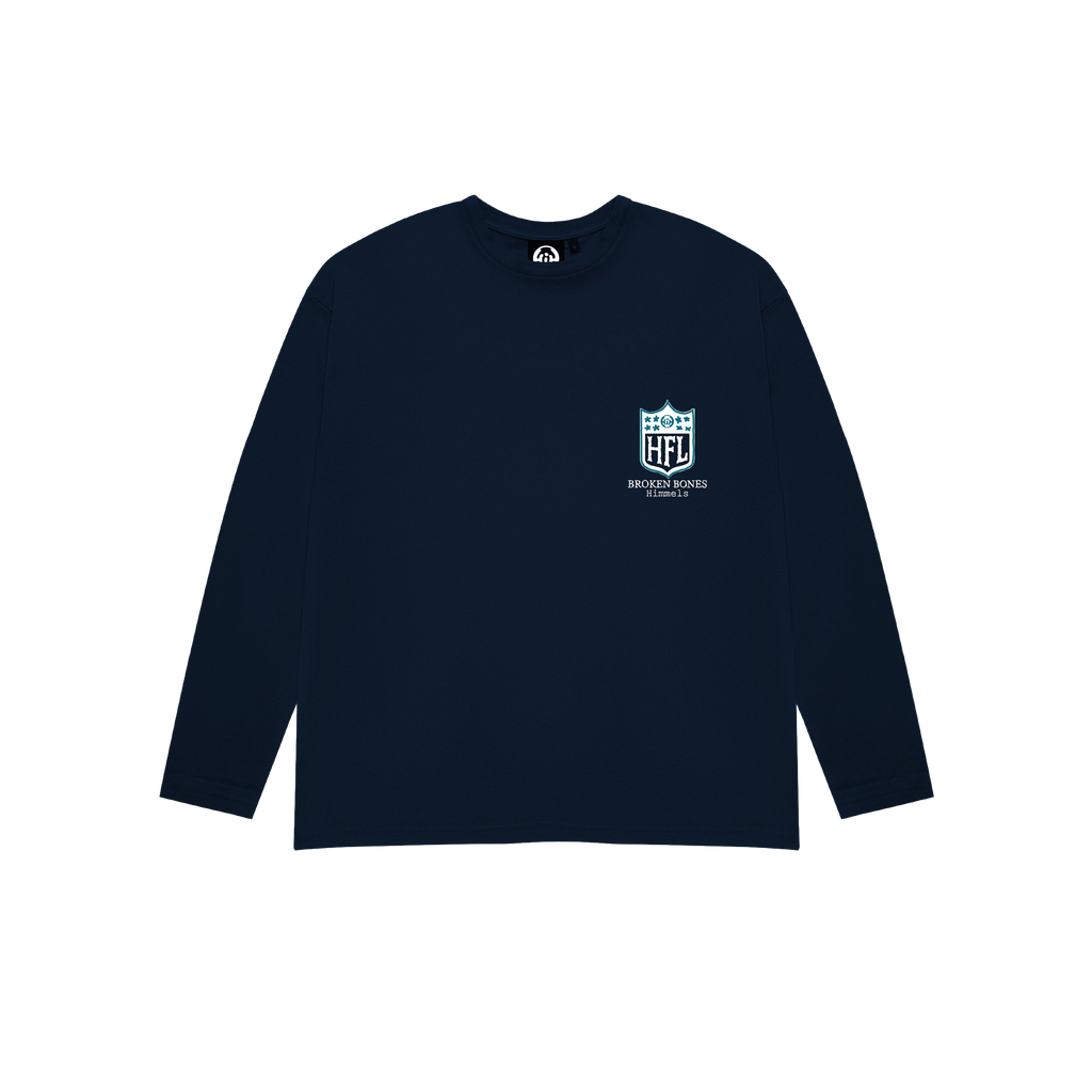 BROKEN BONES NAVY BLUE LONGSLEEVE