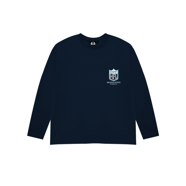 BROKEN BONES NAVY BLUE LONGSLEEVE