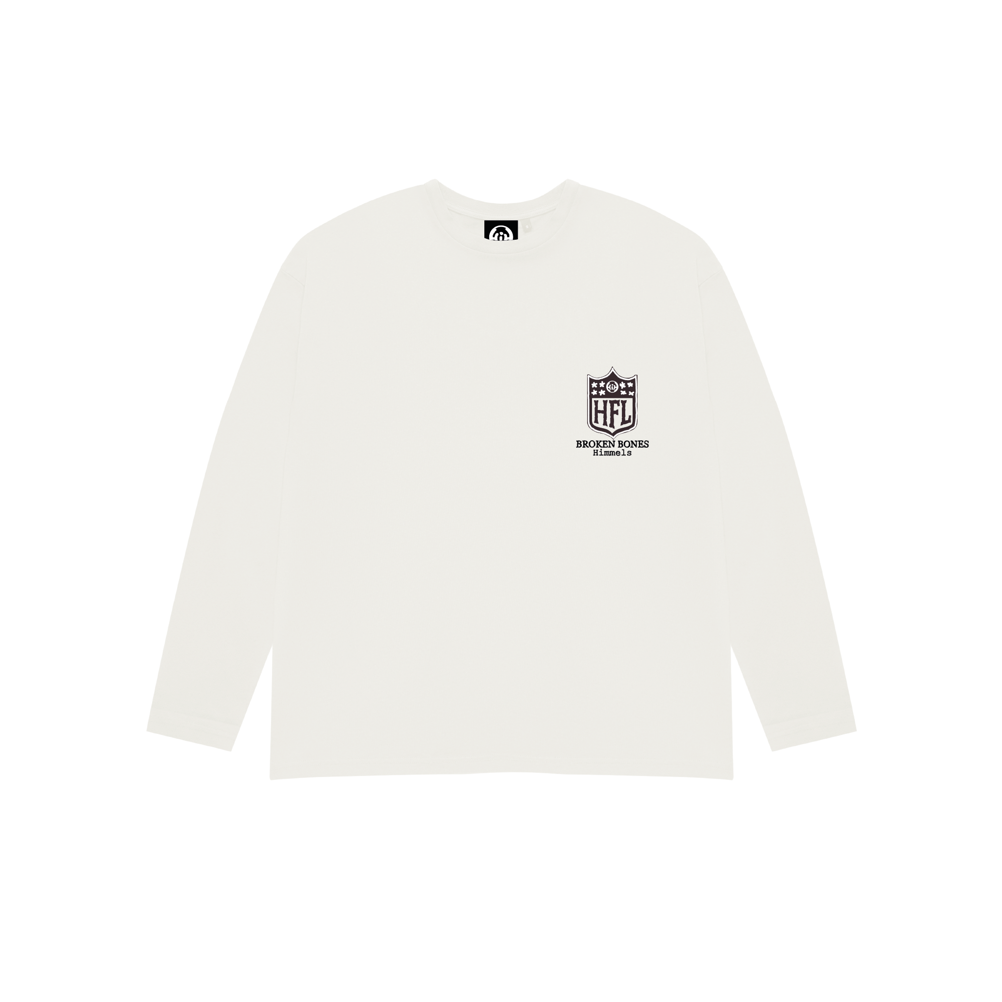 BROKEN BONES WHITE  LONGSLEEVE