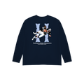 BROKEN BONES NAVY BLUE LONGSLEEVE