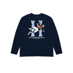 BROKEN BONES NAVY BLUE LONGSLEEVE
