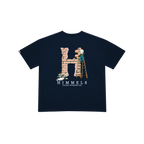 NAVY BLUE COLORS CHANGING TEE