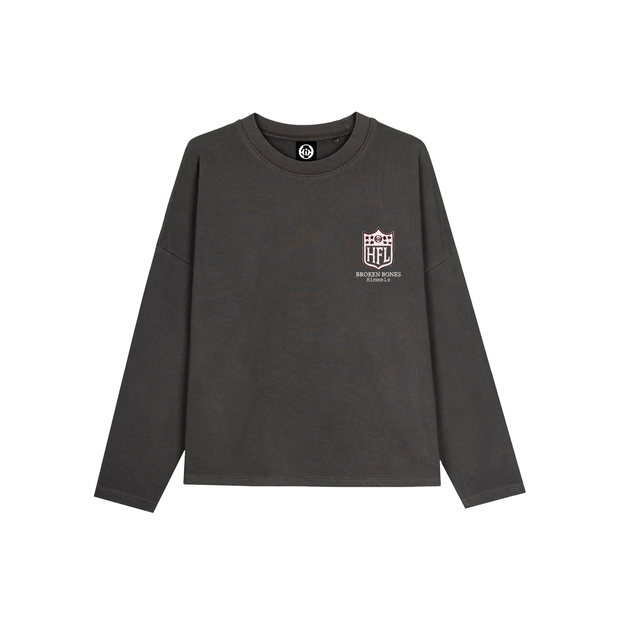 BROKEN BONES CHARCOAL CREWNECK
