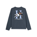 BROKEN BONES NAVY BLUE  CREWNECK