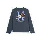 BROKEN BONES NAVY BLUE  CREWNECK