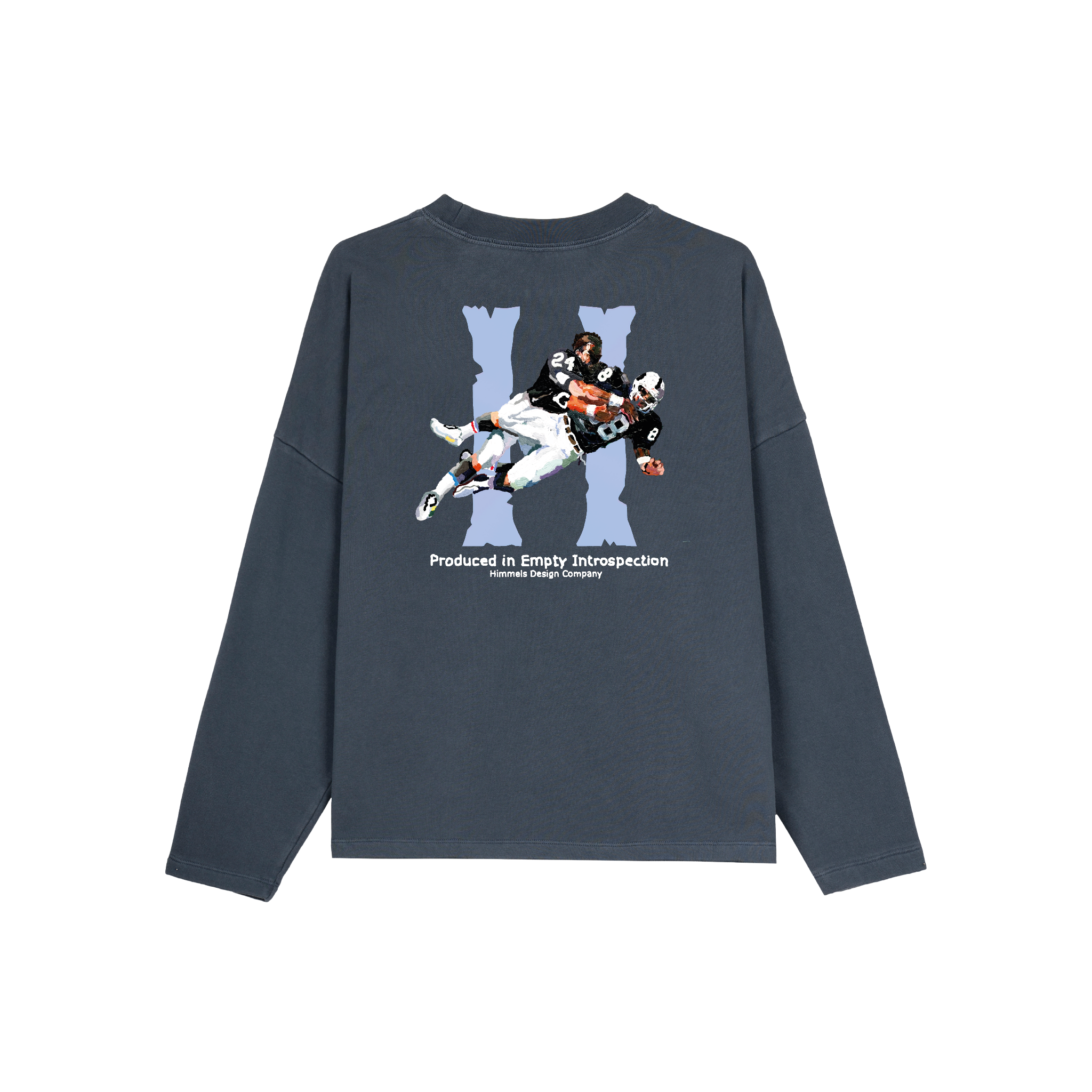 BROKEN BONES NAVY BLUE  CREWNECK