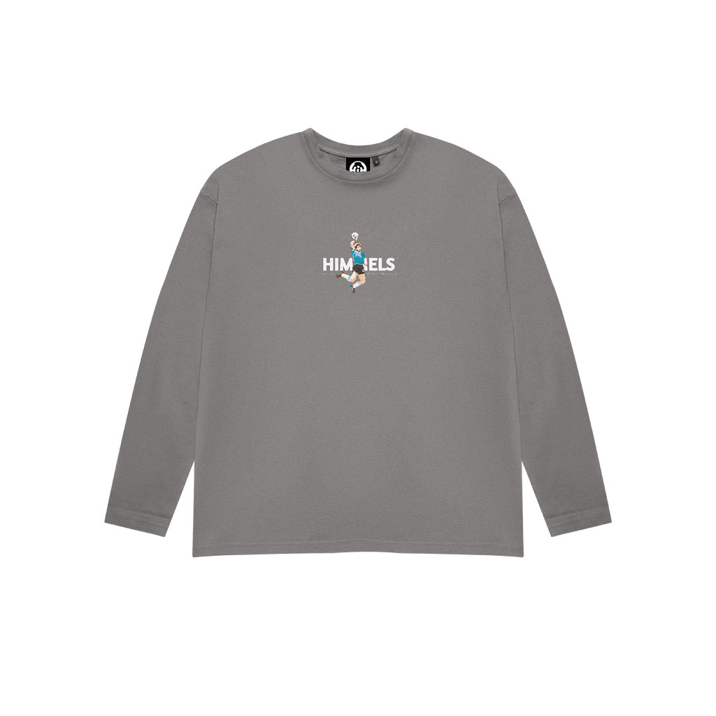 FOOTY SHOWDOWN LONG-SLEEVED T-SHIRT CHARCOAL