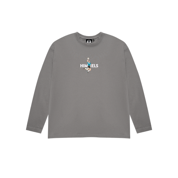 FOOTY SHOWDOWN LONG-SLEEVED T-SHIRT CHARCOAL