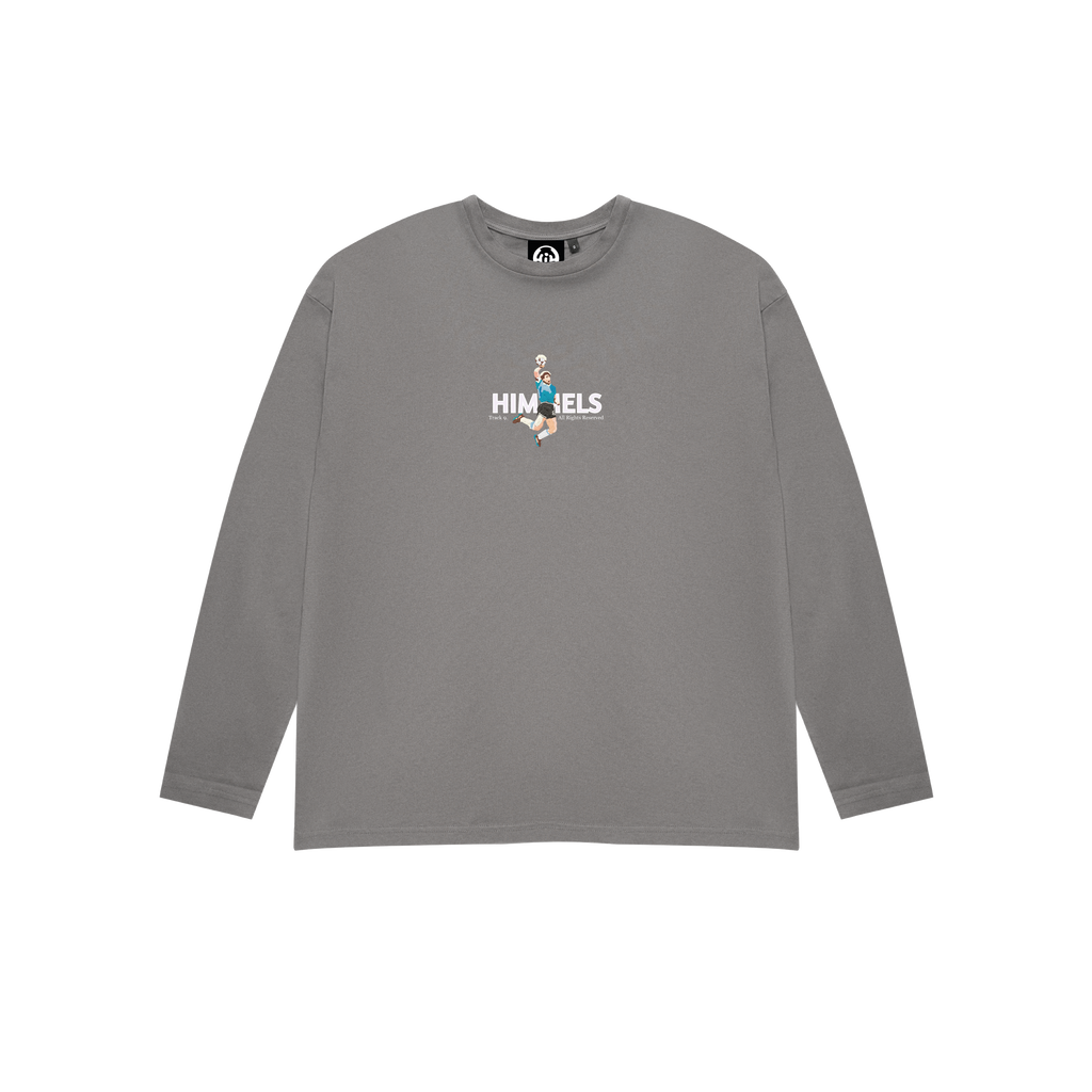 FOOTY SHOWDOWN LONG-SLEEVED T-SHIRT CHARCOAL