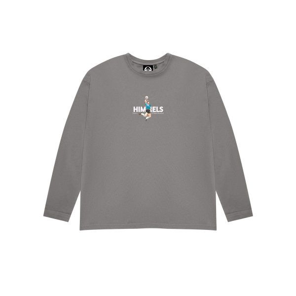CAMISETA FOOTY SHOWDOWN MANGA LARGA CHARCOAL