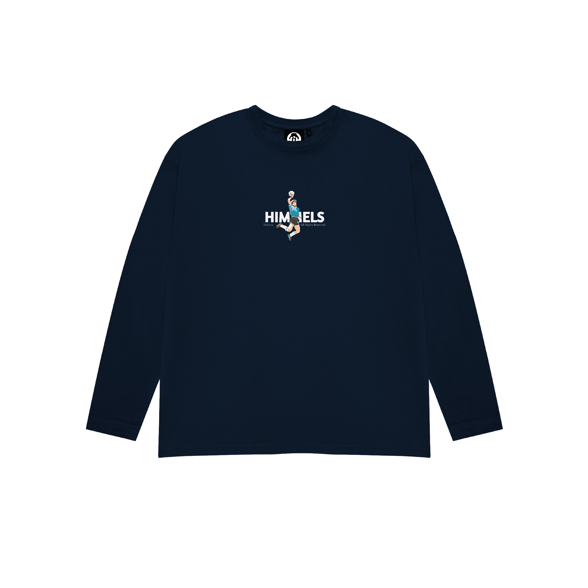 FOOTY SHOWDOWN LONG SLEEVE T-SHIRT NAVY BLUE