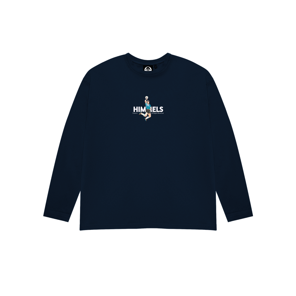 FOOTY SHOWDOWN LONG SLEEVE T-SHIRT NAVY BLUE