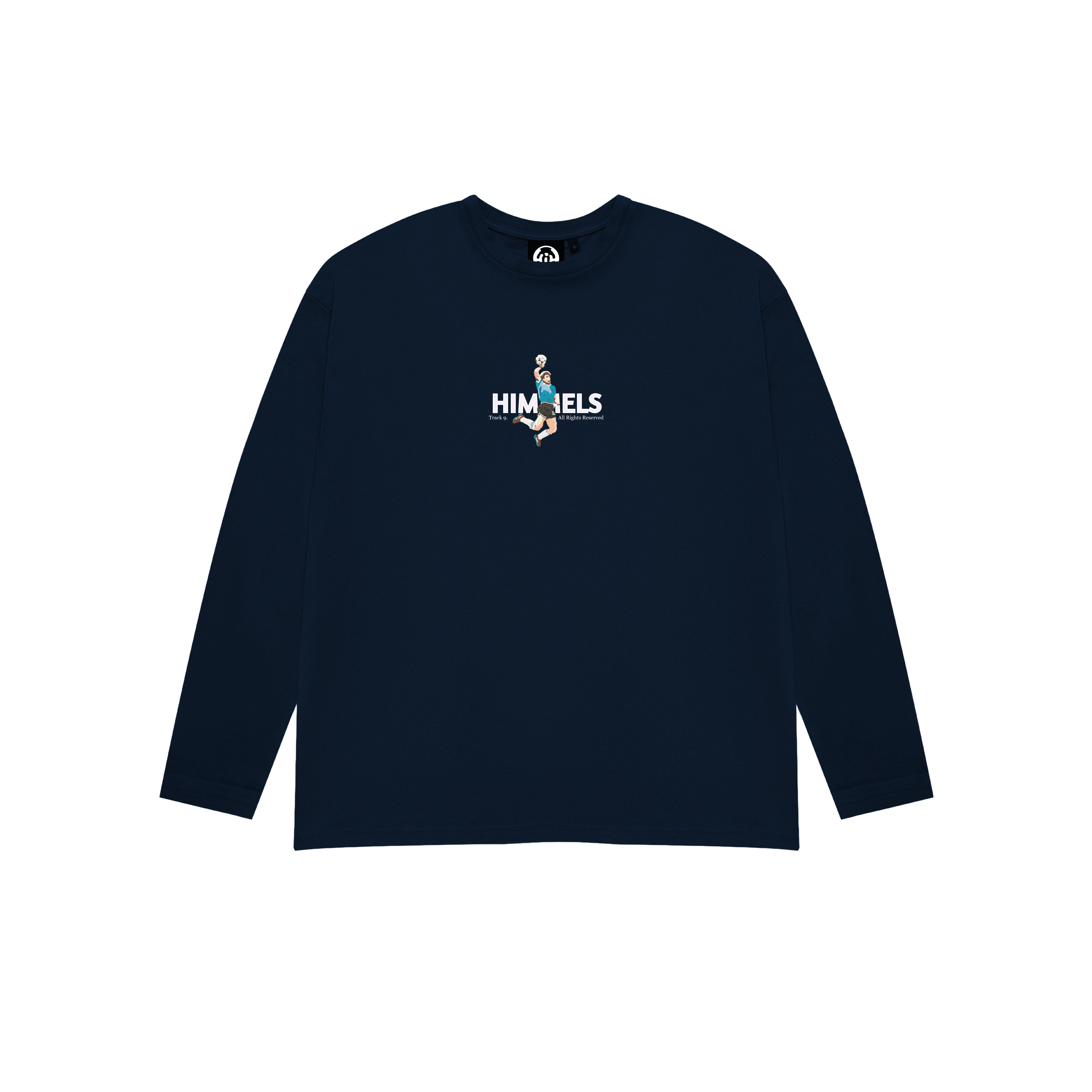FOOTY SHOWDOWN LONG SLEEVE T-SHIRT NAVY BLUE