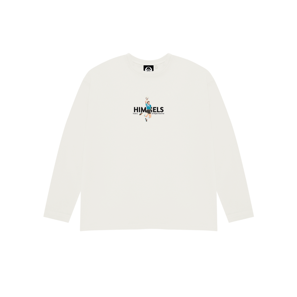 FOOTY SHOWDOWN LONG SLEEVE T-SHIRT WHITE