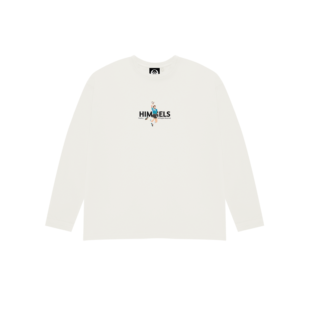 FOOTY SHOWDOWN LONG SLEEVE T-SHIRT WHITE