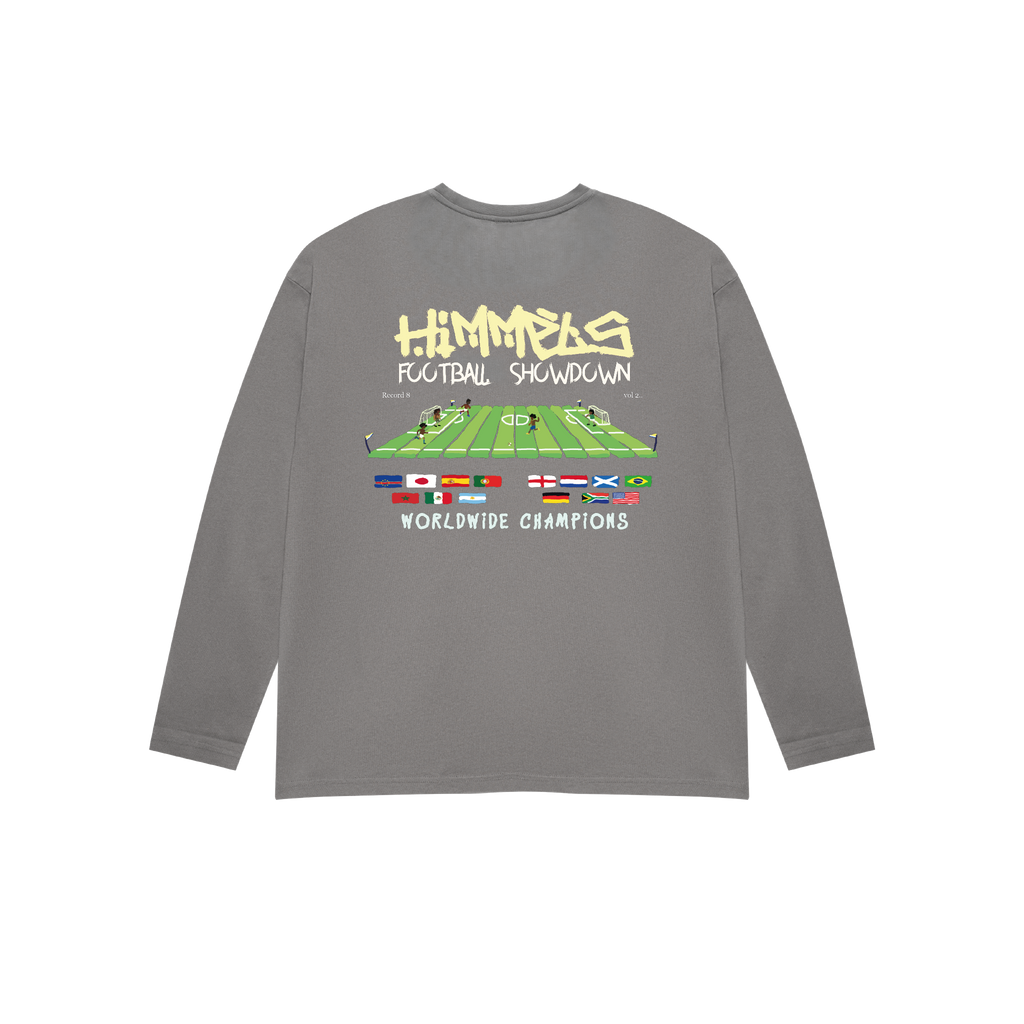 FOOTY SHOWDOWN LONG-SLEEVED T-SHIRT CHARCOAL