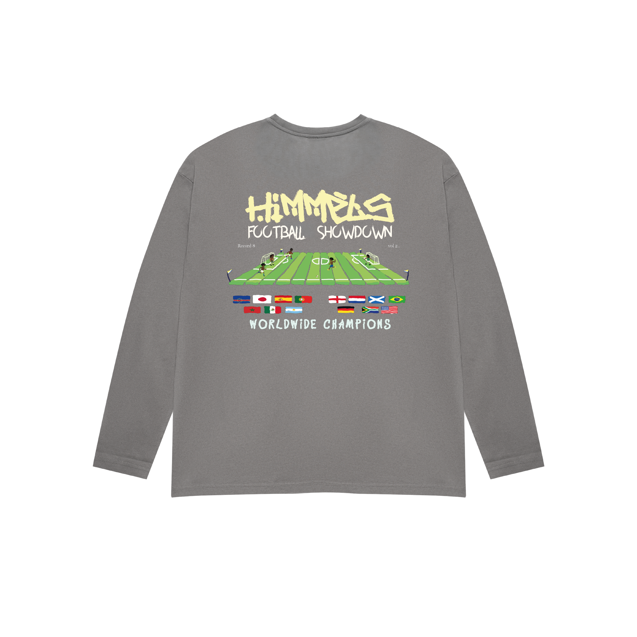 FOOTY SHOWDOWN LONG-SLEEVED T-SHIRT CHARCOAL
