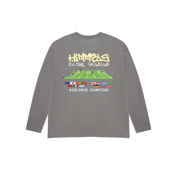 FOOTY SHOWDOWN LONG-SLEEVED T-SHIRT CHARCOAL