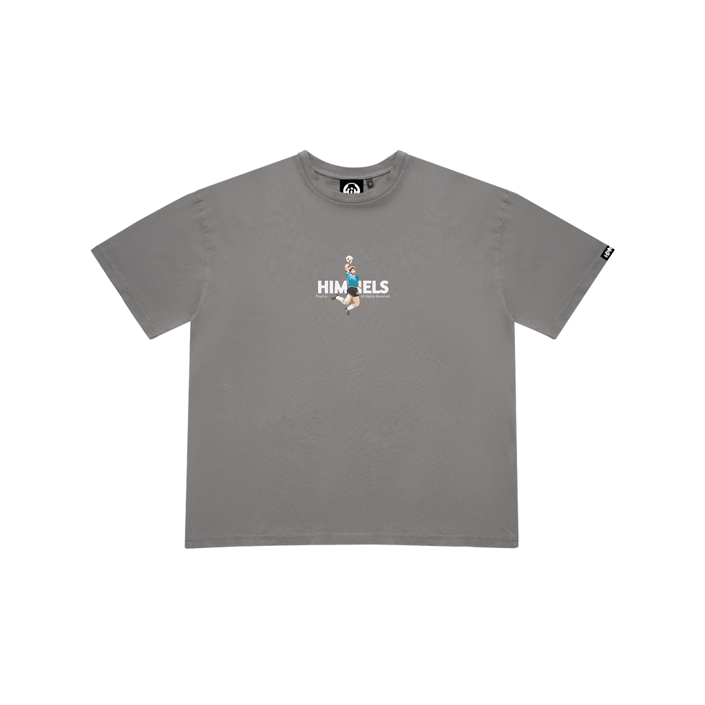 FOOTY SHOWDOWN CHARCOAL T-SHIRT