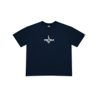 T-SHIRT FOOTY SHOWDOWN NAVY BLUE