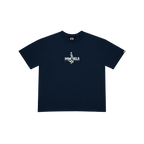 T-SHIRT FOOTY SHOWDOWN NAVY BLUE