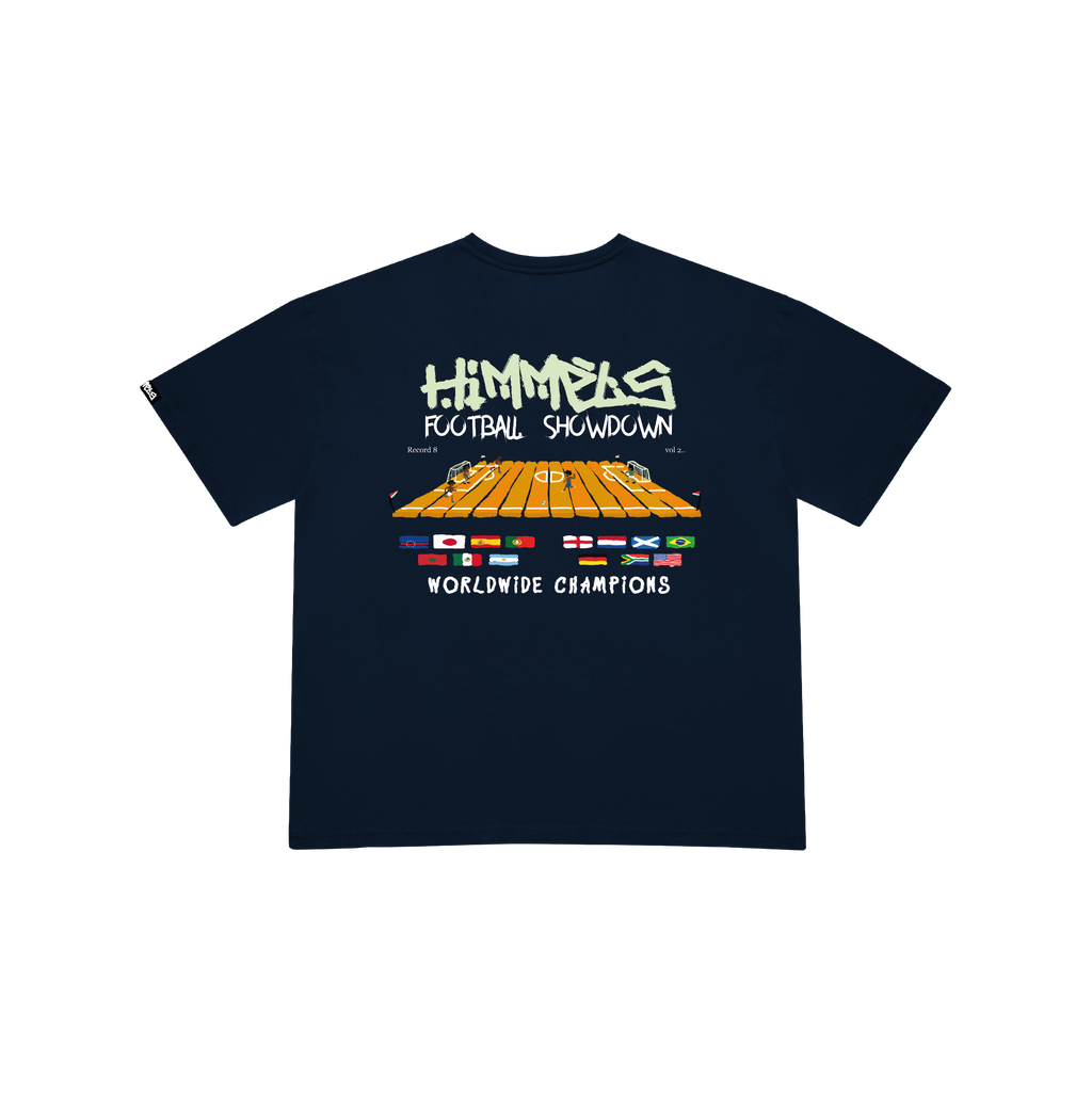 T-SHIRT FOOTY SHOWDOWN NAVY BLUE