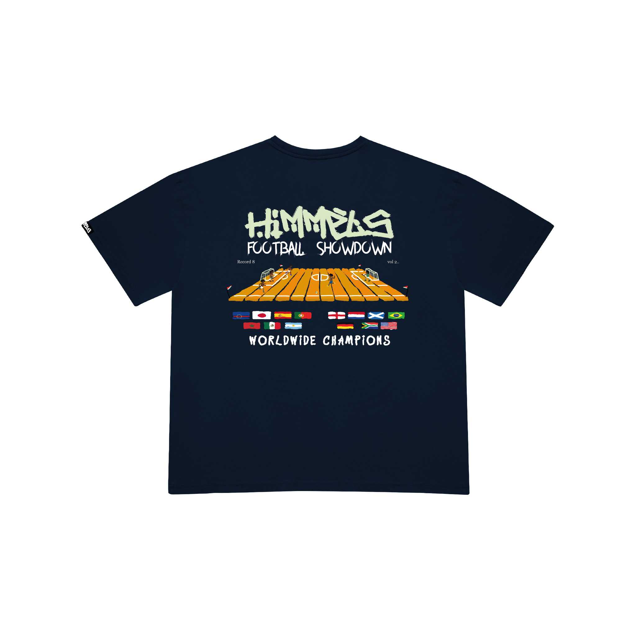 T-SHIRT FOOTY SHOWDOWN NAVY BLUE
