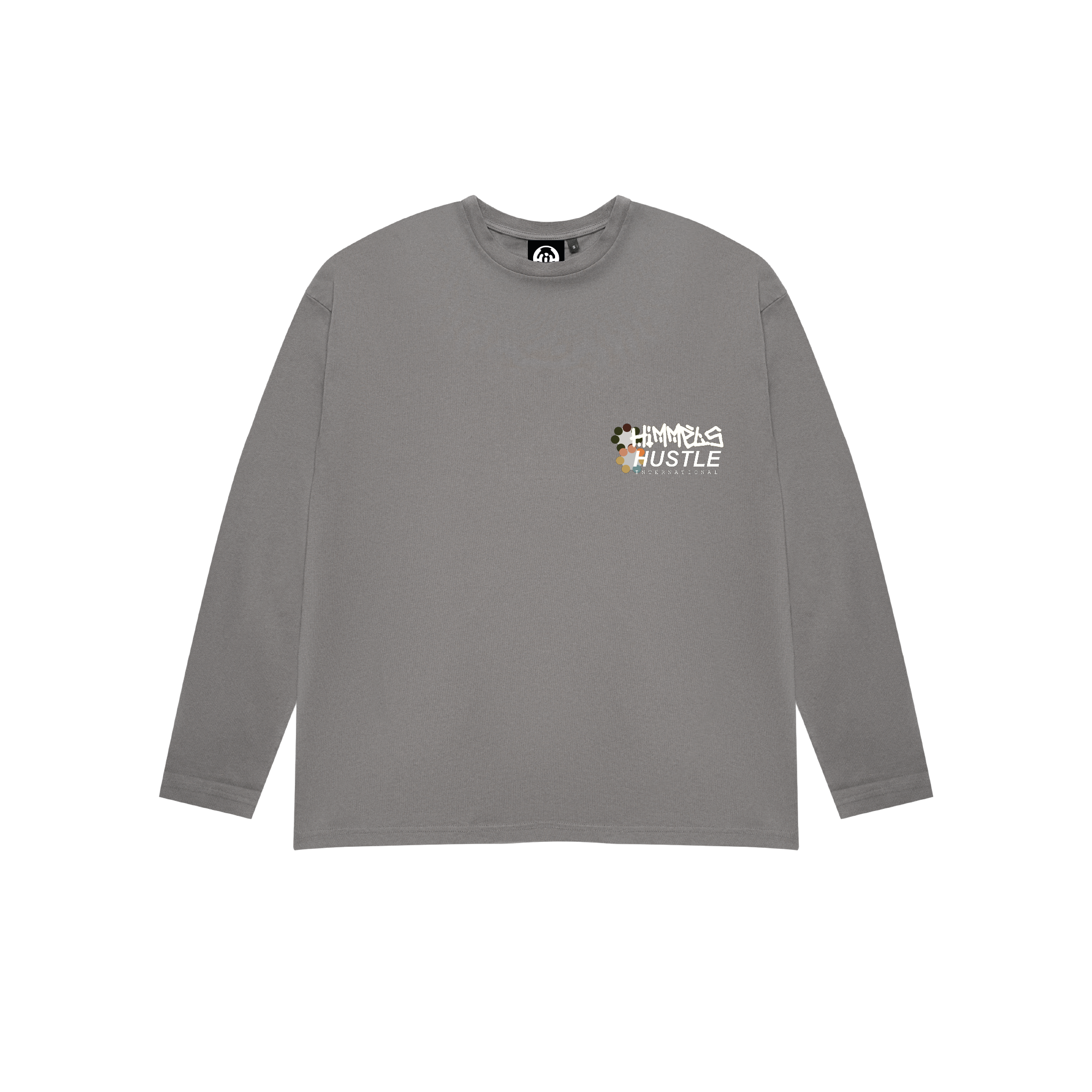 HUSTLE CHARCOAL LONGSLEEVE
