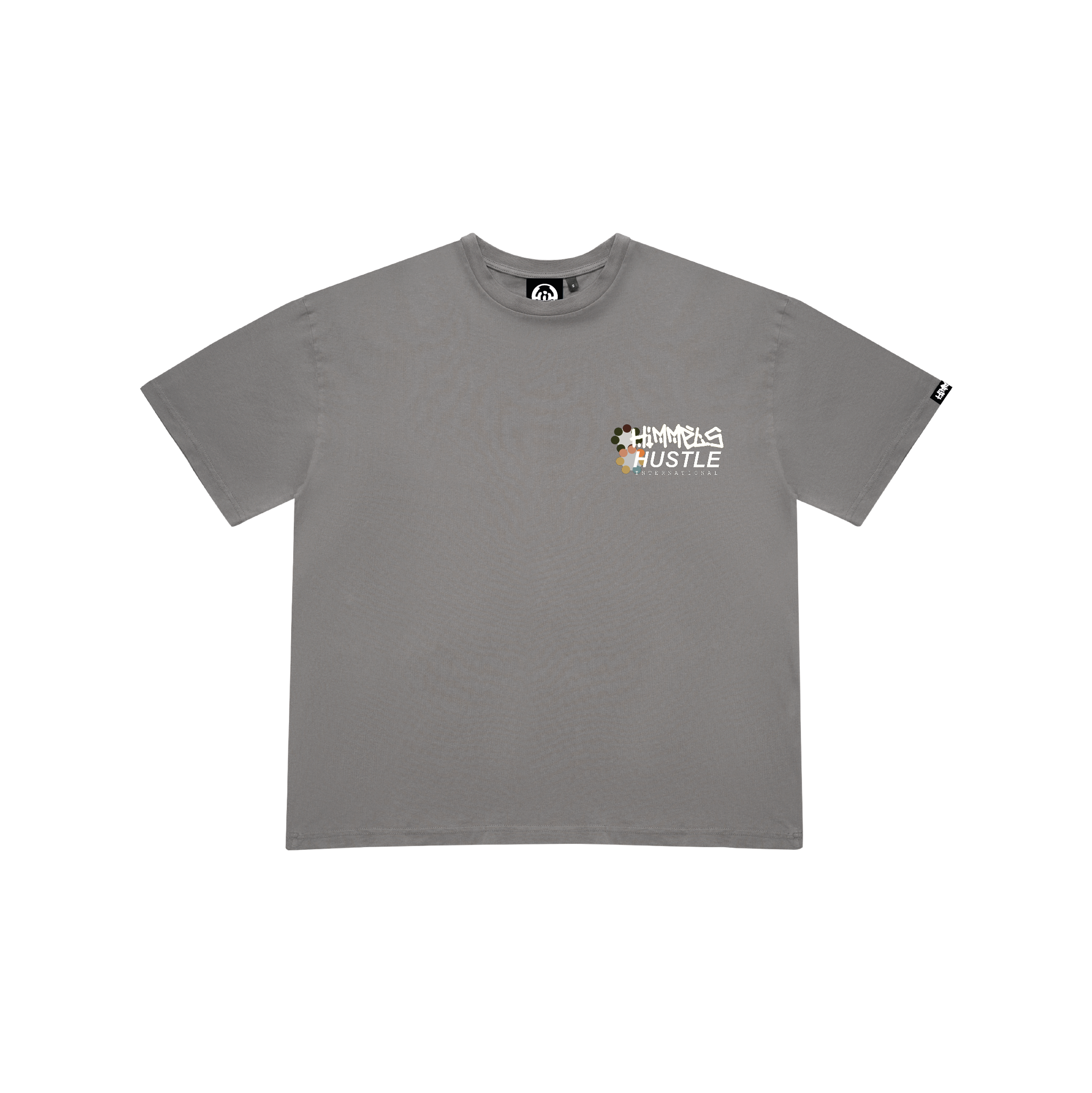 HUSTLE CHARCOAL TEE