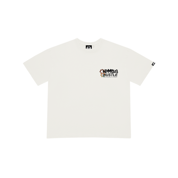 CAMISETA HUSTLE BLANCA