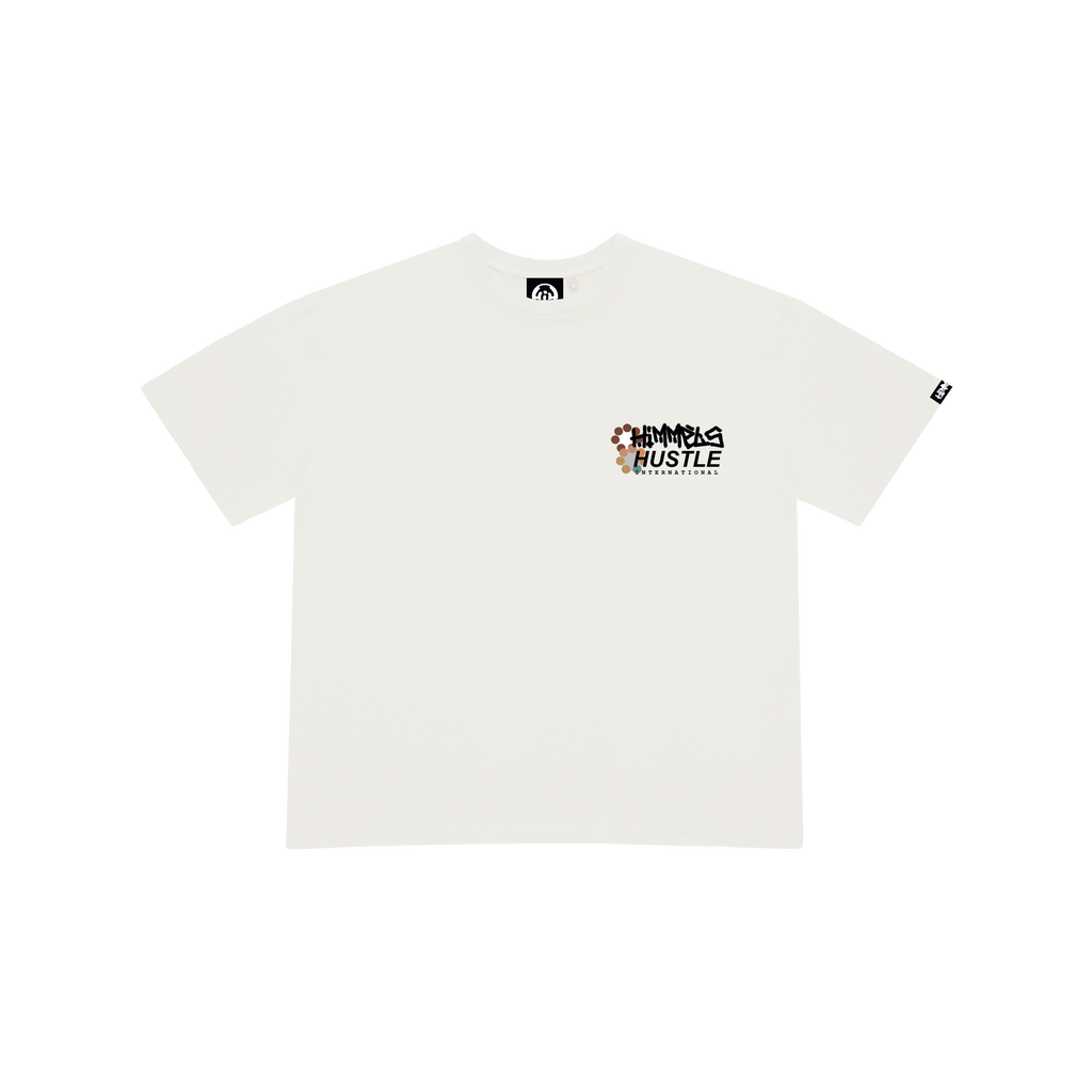 HUSTLE WHITE TEE