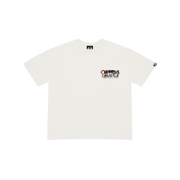HUSTLE WHITE TEE